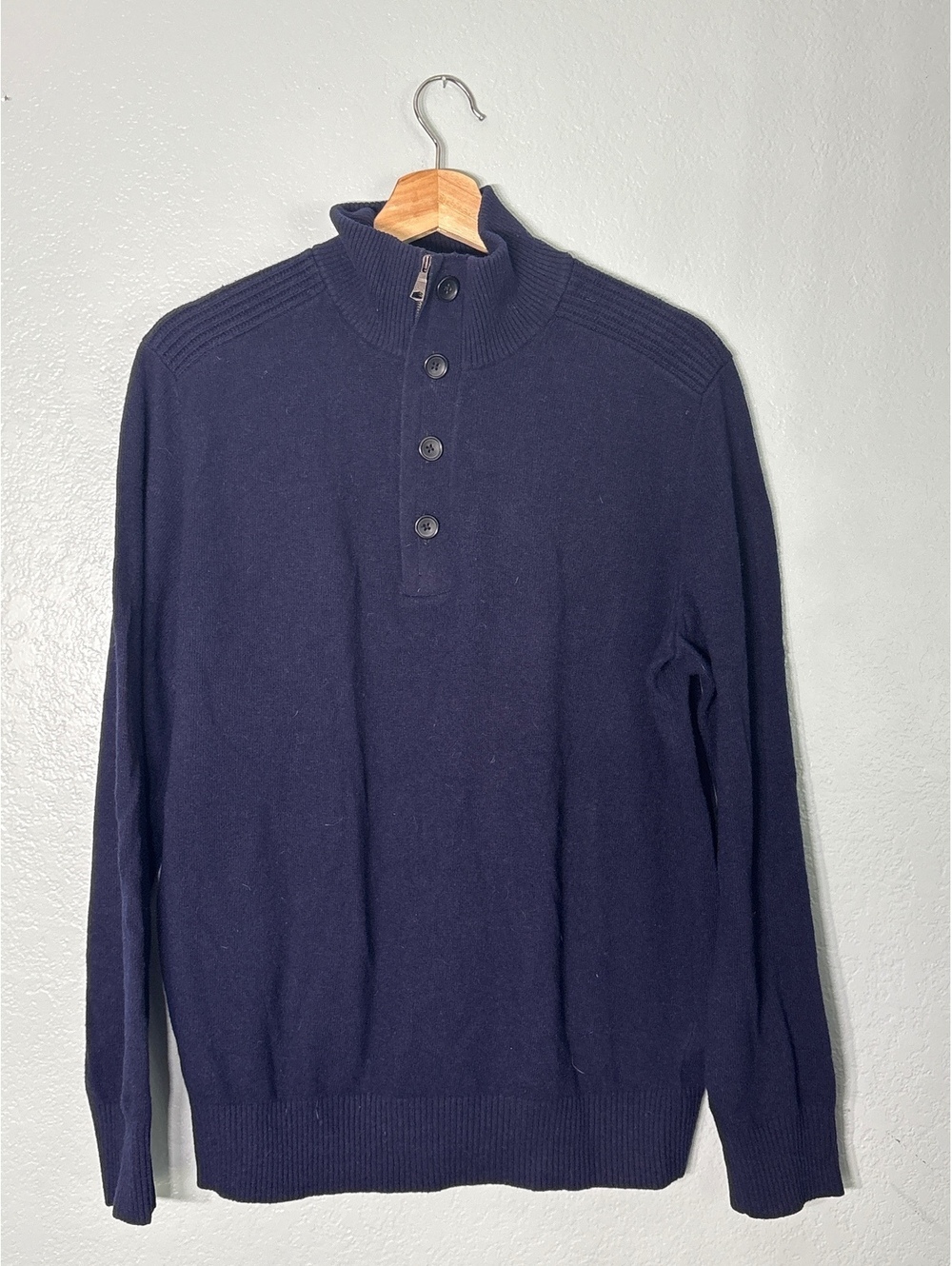 Banana Republic oversized collegiate preppy Italian wool